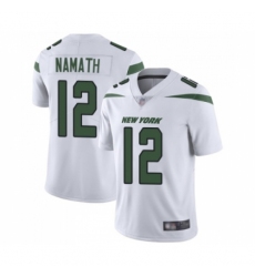 Men's New York Jets #12 Joe Namath White Vapor Untouchable Limited Player Football Jersey