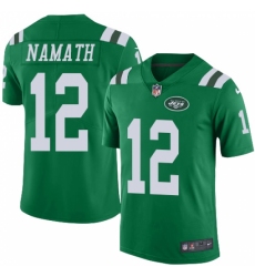 Youth Nike New York Jets #12 Joe Namath Limited Green Rush Vapor Untouchable NFL Jersey