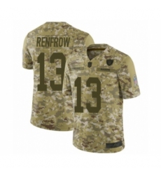 Men's Oakland Raiders #13 Hunter Renfrow Limited Camo 2018 Salute to Service Football Jersey