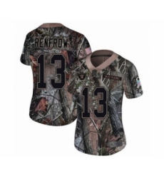 Women's Oakland Raiders #13 Hunter Renfrow Limited Camo Rush Realtree Football Jersey