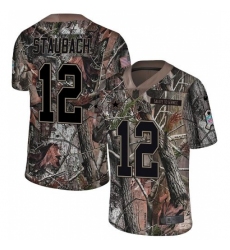 Men's Nike Dallas Cowboys #12 Roger Staubach Camo Rush Realtree Limited NFL Jersey