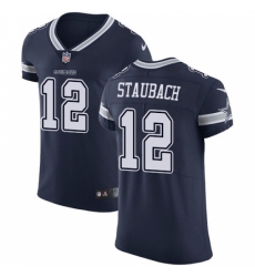 Men's Nike Dallas Cowboys #12 Roger Staubach Navy Blue Team Color Vapor Untouchable Elite Player NFL Jersey