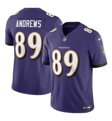 Men's Baltimore Ravens #89 Mark Andrews Nike Purple Vapor F.U.S.E. Limited Jersey