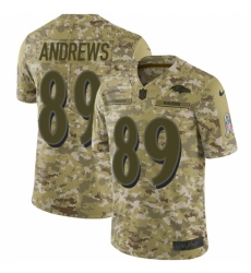 Men's Nike Baltimore Ravens #89 Mark Andrews Limited Camo 2018 Salute to Service NFL Jersey