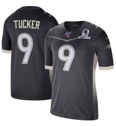 Men's Baltimore Ravens #9 Justin Tucker Nike 2020 AFC Pro Bowl Game Jersey Anthracite