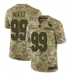 Men's Nike Arizona Cardinals #99 J.J. Watt Camo Stitched NFL Limited 2018 Salute To Service Jersey