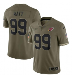 Men's Nike Arizona Cardinals #99 J.J. Watt Nike 2022 Salute To Service Limited Jersey - Olive