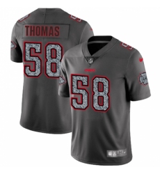 Men's Nike Kansas City Chiefs #58 Derrick Thomas Gray Static Vapor Untouchable Limited NFL Jersey