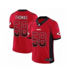 Youth Nike Kansas City Chiefs #58 Derrick Thomas Limited Red Rush Drift Fashion NFL Jersey