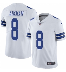 Men's Nike Dallas Cowboys #8 Troy Aikman White Vapor Untouchable Limited Player NFL Jersey