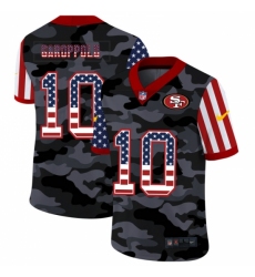 Men's San Francisco 49ers #10 Jimmy Garoppolo Camo Flag Nike Limited Jersey