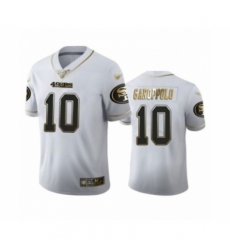 Men's San Francisco 49ers #10 Jimmy Garoppolo Limited White Golden Edition Football Jersey