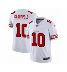 Men's San Francisco 49ers #10 Jimmy Garoppolo White Team Logo Cool Edition Jersey