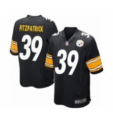 Men's Pittsburgh Steelers #39 Minkah Fitzpatrick Game Black Team Color Football Jersey