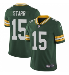 Youth Nike Green Bay Packers #15 Bart Starr Green Team Color Vapor Untouchable Limited Player NFL Jersey