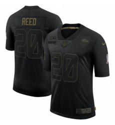 Men's and Youth Baltimore Ravens #20 Ed Reed Nike 2020 Salute To Service Retired Limited Jersey Black