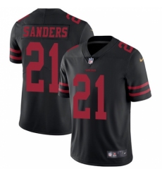 Men's Nike San Francisco 49ers #21 Deion Sanders Black Vapor Untouchable Limited Player NFL Jersey