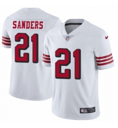 Men's Nike San Francisco 49ers #21 Deion Sanders Limited White Rush Vapor Untouchable NFL Jersey