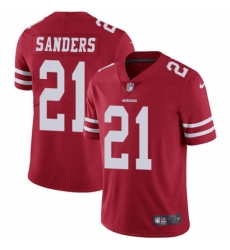 Men's Nike San Francisco 49ers #21 Deion Sanders Red Team Color Vapor Untouchable Limited Player NFL Jersey