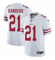 Men's Nike San Francisco 49ers #21 Deion Sanders White Vapor Untouchable Limited Player NFL Jersey