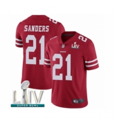 Men's San Francisco 49ers #21 Deion Sanders Red Team Color Vapor Untouchable Limited Player Super Bowl LIV Bound Football Jersey