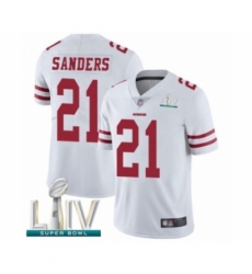 Men's San Francisco 49ers #21 Deion Sanders White Vapor Untouchable Limited Player Super Bowl LIV Bound Football Jersey