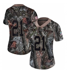 Women's Nike San Francisco 49ers #21 Deion Sanders Limited Camo Rush Realtree NFL Jersey