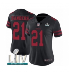 Women's San Francisco 49ers #21 Deion Sanders Black Vapor Untouchable Limited Player Super Bowl LIV Bound Football Jersey