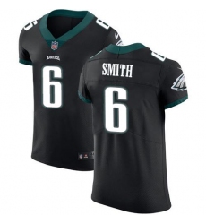 Men's Nike Philadelphia Eagles #6 DeVonta Smith Black Alternate Stitched NFL New Elite Jersey