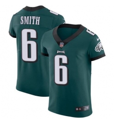 Men's Nike Philadelphia Eagles #6 DeVonta Smith Green Team Color Stitched NFL Vapor Untouchable Elite Jersey