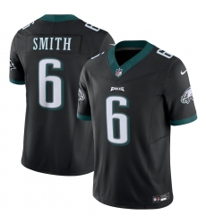 Men's Philadelphia Eagles #6 Devonta Smith Nike Black Vapor F.U.S.E. Limited Jersey