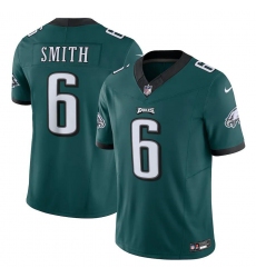 Men's Philadelphia Eagles #6 Devonta Smith Nike Midnight Green Vapor F.U.S.E. Limited Jersey