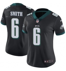 Women's Nike Philadelphia Eagles #6 DeVonta Smith Black Alternate Stitched NFL Vapor Untouchable Limited Jersey