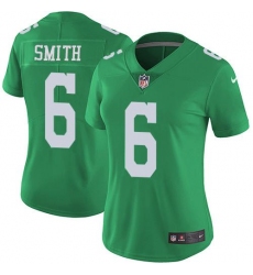 Women's Nike Philadelphia Eagles #6 DeVonta Smith Green Stitched NFL Limited Rush Jersey