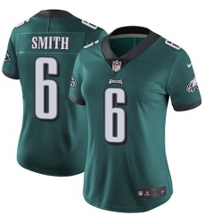 Women's Nike Philadelphia Eagles #6 DeVonta Smith Green Team Color Stitched NFL Vapor Untouchable Limited Jersey