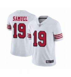 Men's San Francisco 49ers #19 Deebo Samuel Limited White Rush Vapor Untouchable Football Jersey