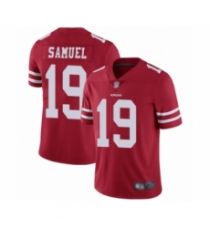 Men's San Francisco 49ers #19 Deebo Samuel Red Team Color Vapor Untouchable Limited Player Football Jersey