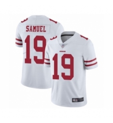 Men's San Francisco 49ers #19 Deebo Samuel White Vapor Untouchable Limited Player Football Jersey