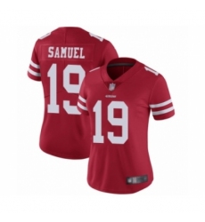 Women's San Francisco 49ers #19 Deebo Samuel Red Team Color Vapor Untouchable Limited Player Football Jersey