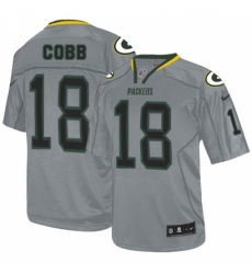 Men's Nike Green Bay Packers #18 Randall Cobb Elite Lights Out Grey NFL Jersey