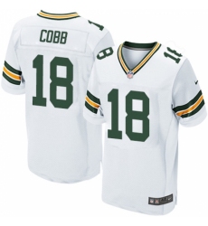 Men's Nike Green Bay Packers #18 Randall Cobb Elite White NFL Jersey