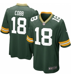 Men's Nike Green Bay Packers #18 Randall Cobb Game Green Team Color NFL Jersey