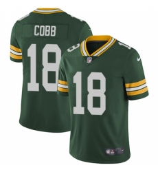 Men's Nike Green Bay Packers #18 Randall Cobb Green Team Color Vapor Untouchable Limited Player NFL Jersey