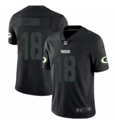 Men's Nike Green Bay Packers #18 Randall Cobb Limited Black Rush Impact NFL Jersey