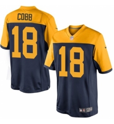 Men's Nike Green Bay Packers #18 Randall Cobb Limited Navy Blue Alternate NFL Jersey