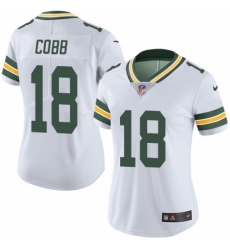 Women's Nike Green Bay Packers #18 Randall Cobb White Vapor Untouchable Limited Player NFL Jersey