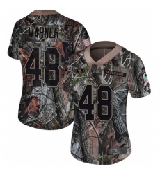 Women's Nike San Francisco 49ers #48 Fred Warner Limited Camo Rush Realtree NFL Jersey