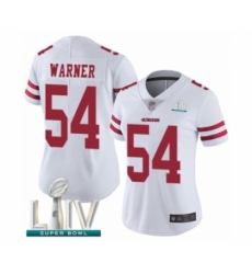 Women's San Francisco 49ers #54 Fred Warner White Vapor Untouchable Limited Player Super Bowl LIV Bound Football Jersey