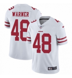 Youth Nike San Francisco 49ers #48 Fred Warner White Vapor Untouchable Limited Player NFL Jersey