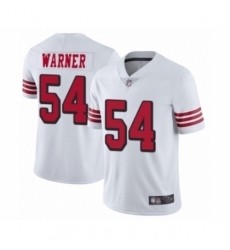 Youth San Francisco 49ers #54 Fred Warner Limited White Rush Vapor Untouchable Football Jersey